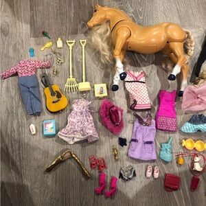 Barbie Horse and Accessories